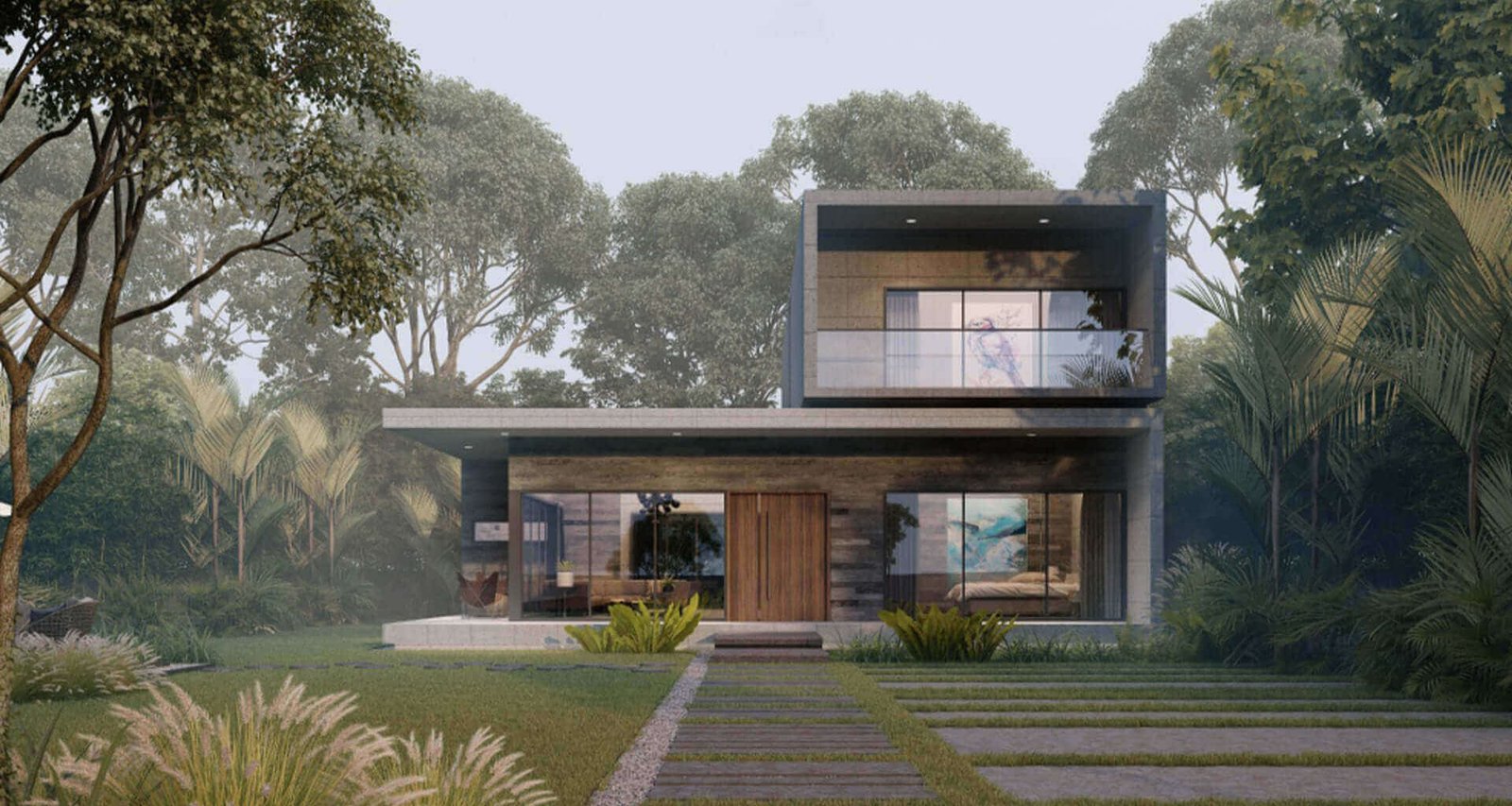 Type A 4 BHK Forest Villa Elevation